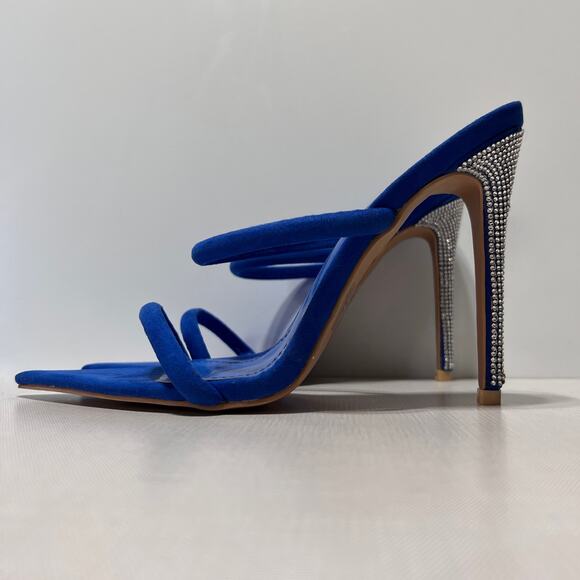 Cape Robbin Spruce Rhinestone Stiletto Heels in Lover Boy Blue Women's Size 9M - Picture 6 of 10